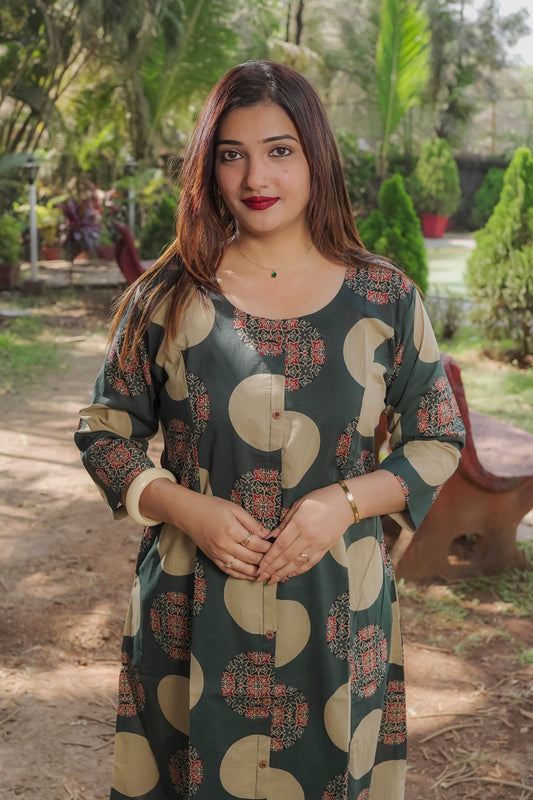 Gargi - Green kurti