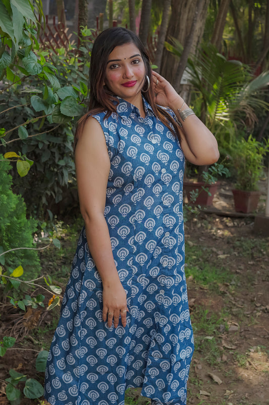 Ekta - Blue Kurti 2 piece