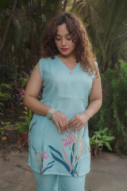 Anvika - Sky Blue Co-ord set