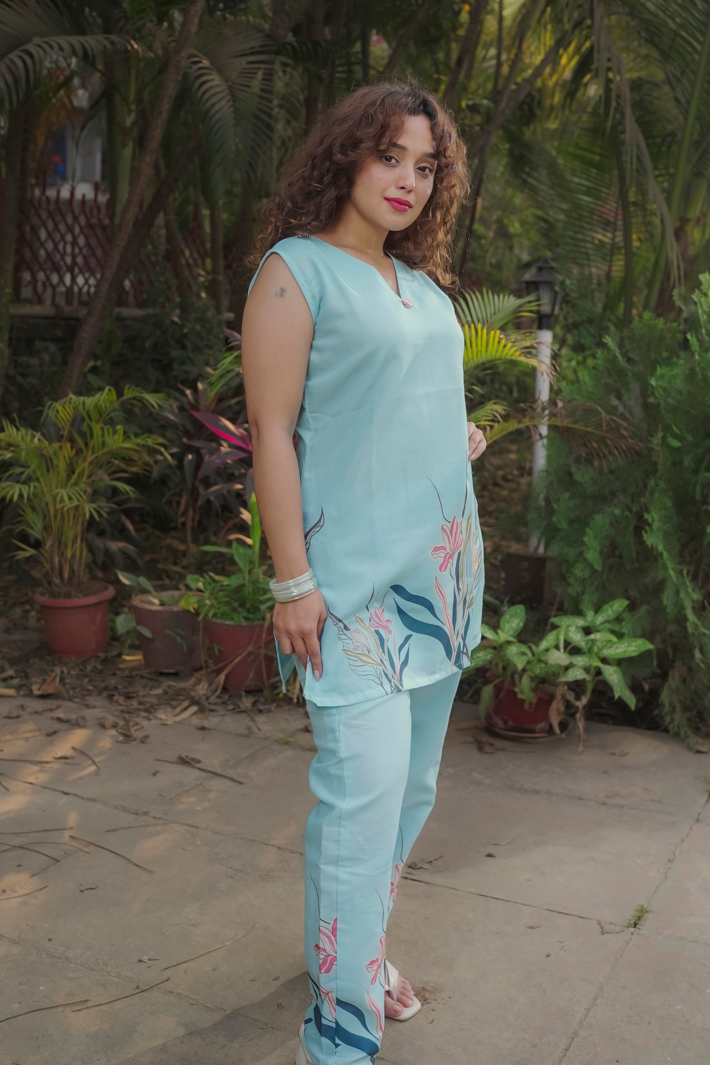 Anvika - Sky Blue Co-ord set