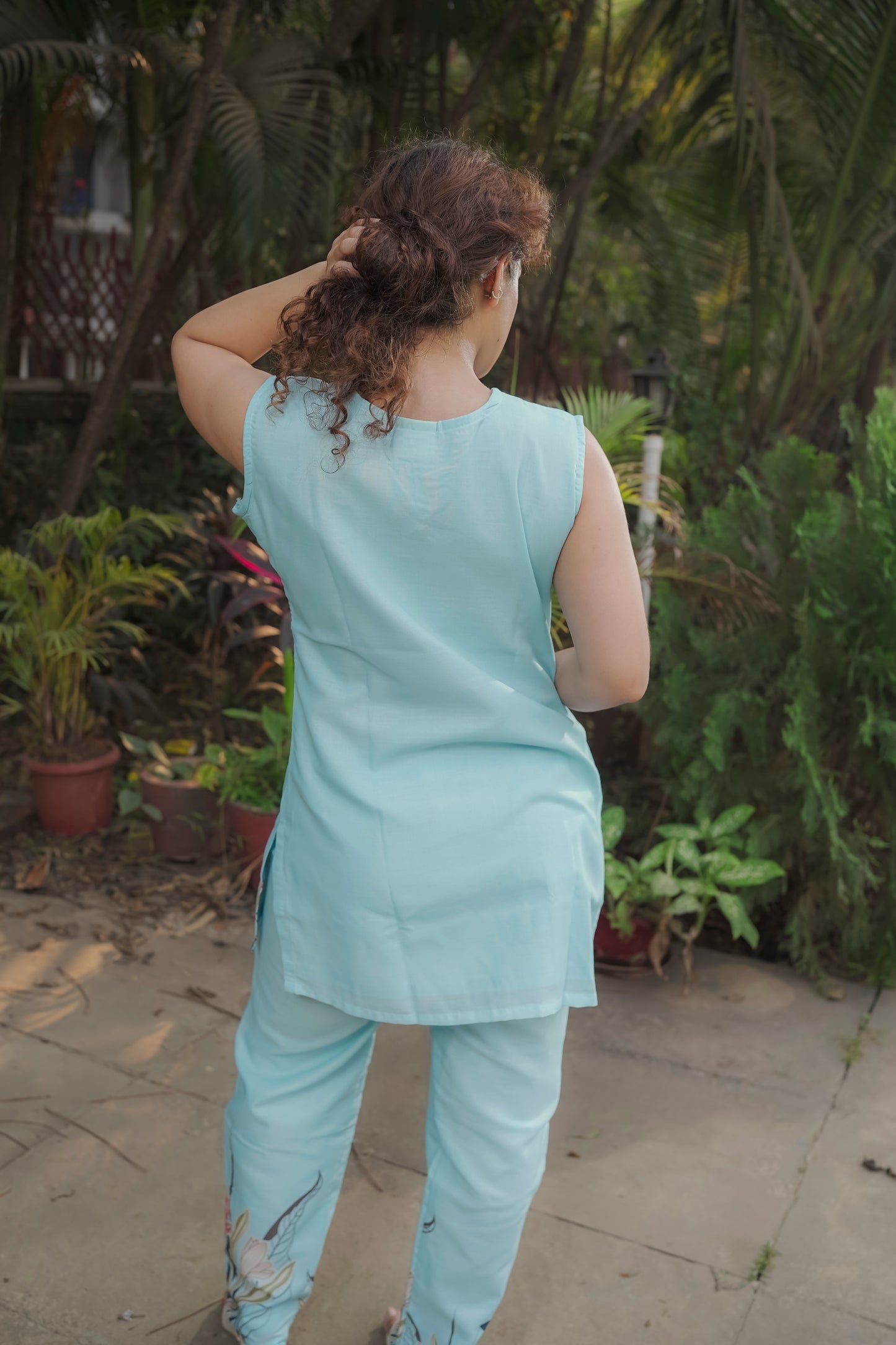 Anvika - Sky Blue Co-ord set