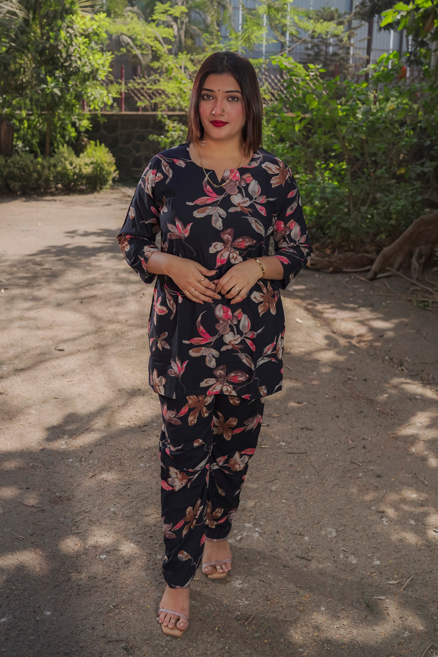 Bhuvika - Navy Blue Co-ord set