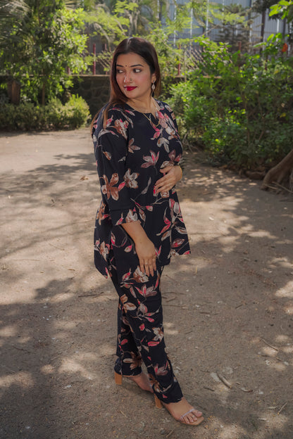 Bhuvika - Navy Blue Co-ord set