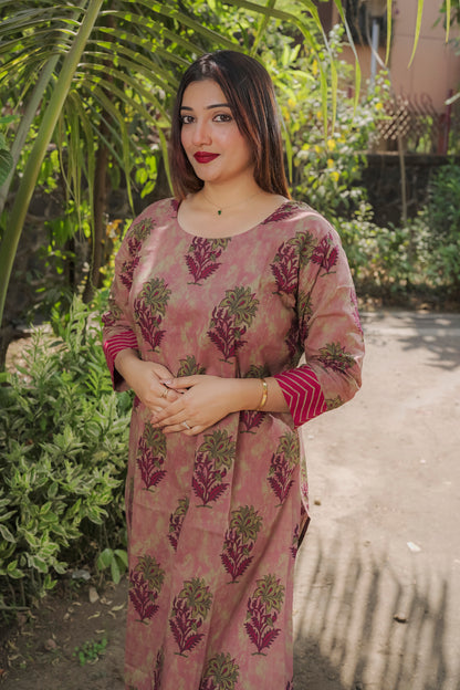 Falak - Red 2 piece kurti