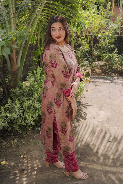 Falak - Red 2 piece kurti