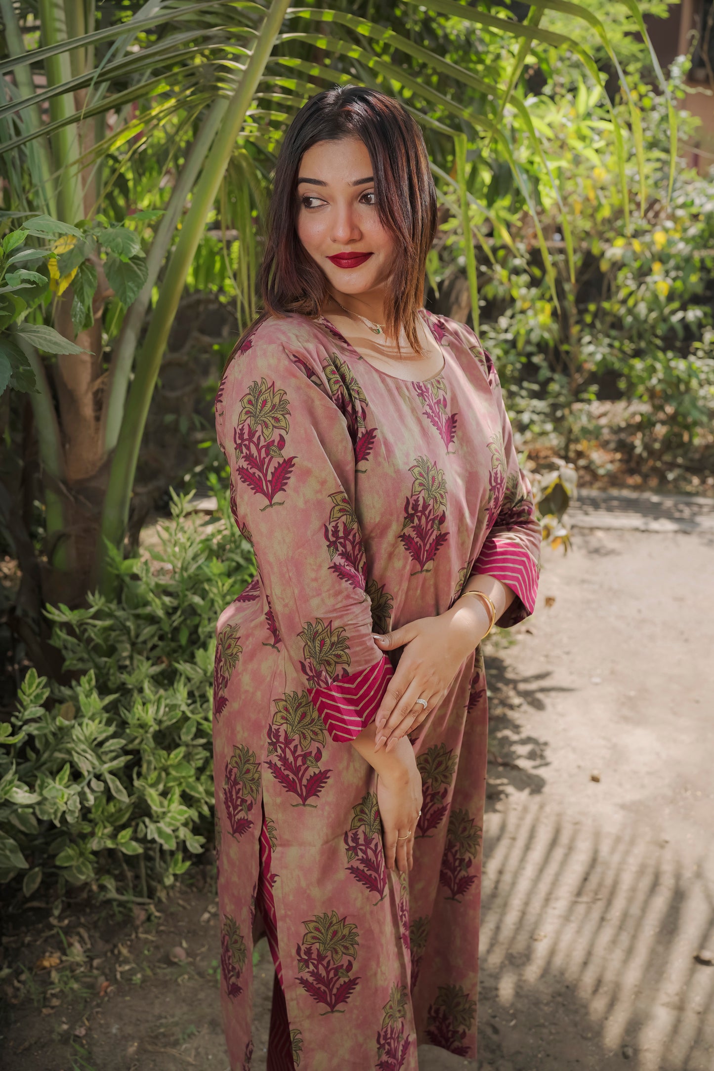 Falak - Red 2 piece kurti