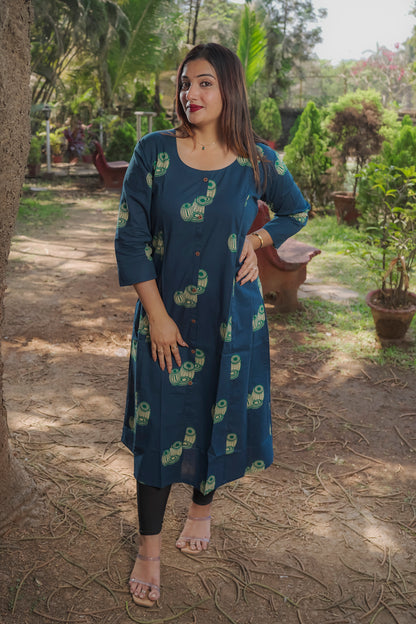 Fiza - blue kurti