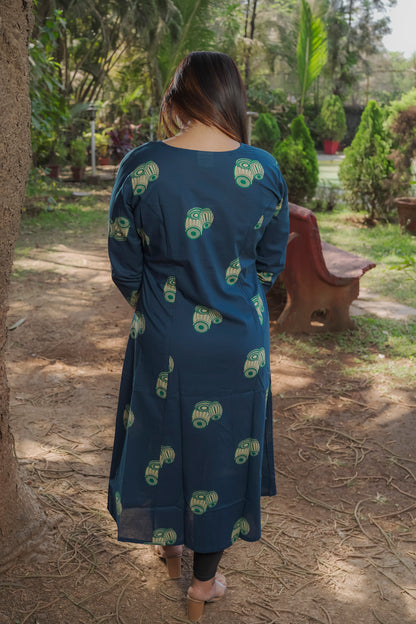 Fiza - blue kurti