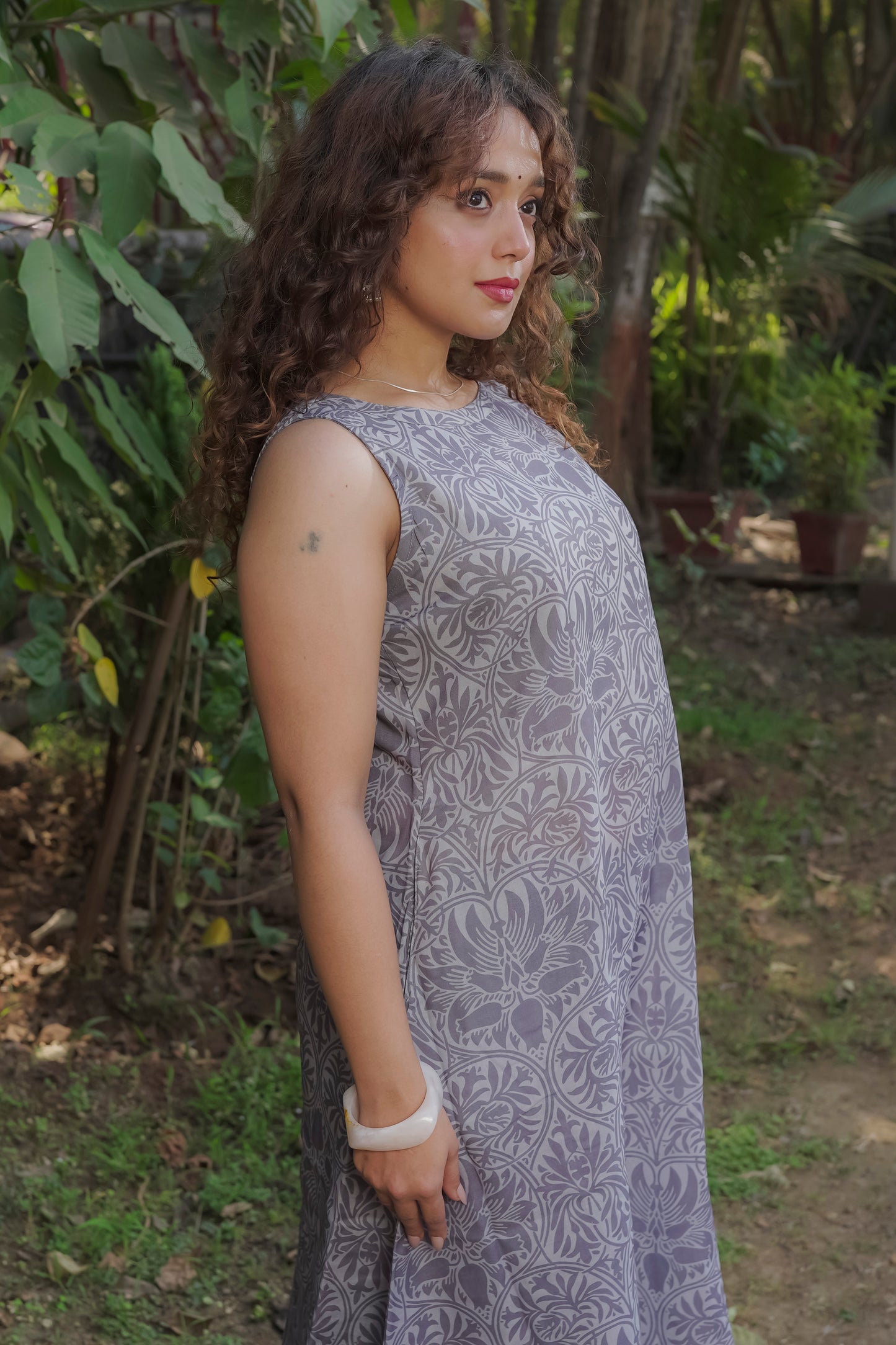 Brinda - Grey kurti set