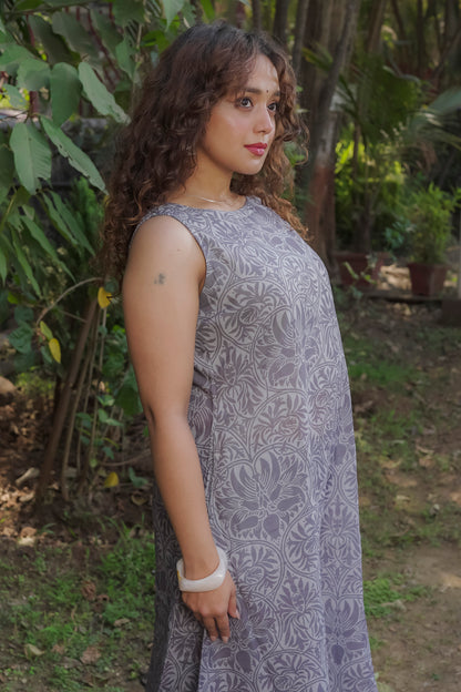Brinda - Grey kurti set