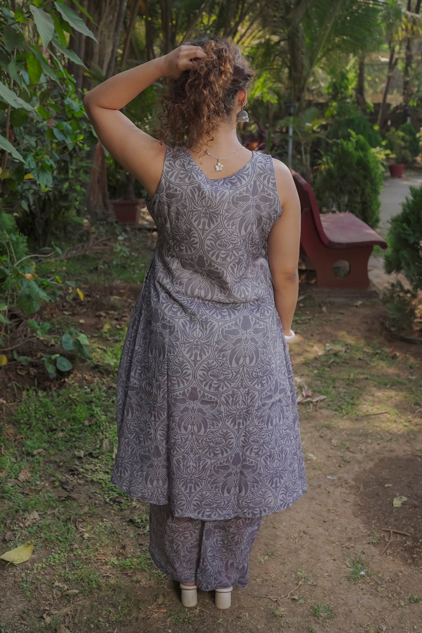 Brinda - Grey kurti set