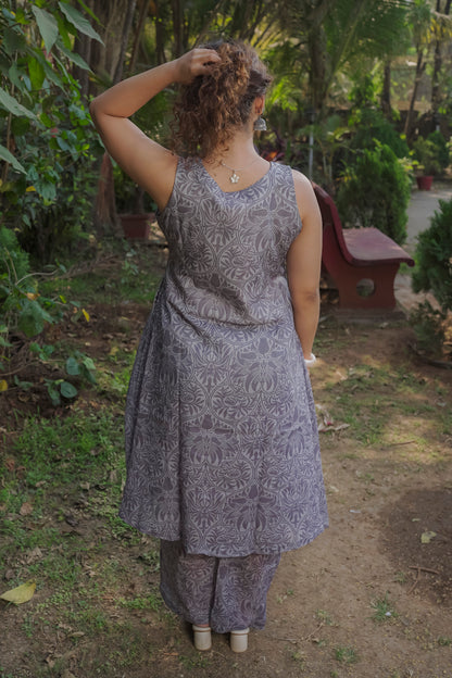 Brinda - Grey kurti set