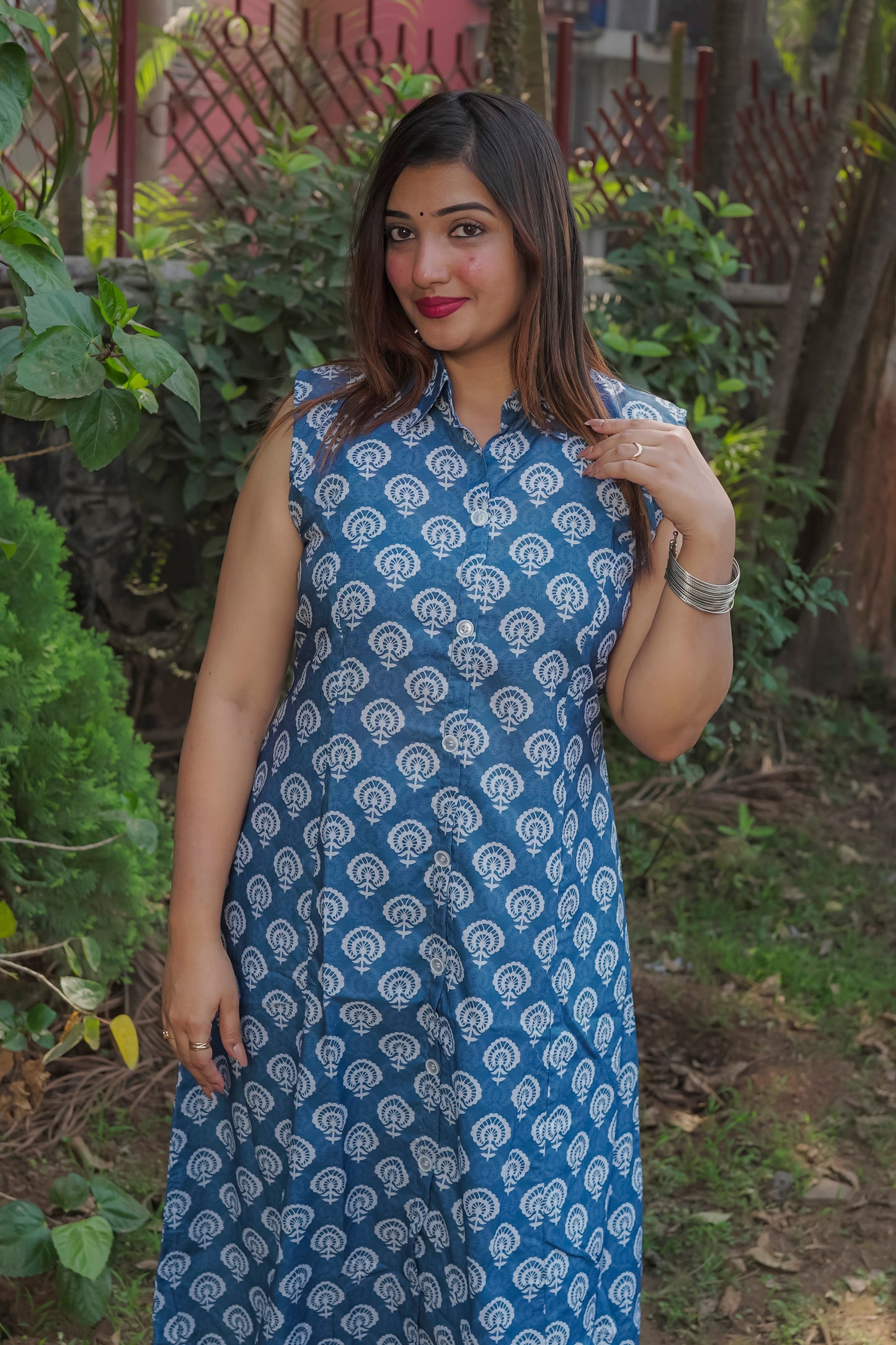 Ekta - Blue Kurti 2 piece